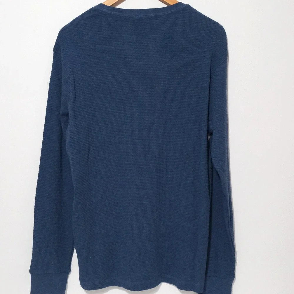 Polo Ralph Lauren Sweater Mens Large Navy Cotton Long Sleeve